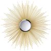 32-inch Golden Sunburst Wall Mirror