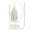 Lacy Cutout Hanging Candle Lantern