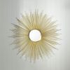 32-inch Golden Sunburst Wall Mirror