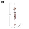 Butterfly and Heart Wind Chimes - 31.5 inches