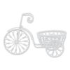 White Metal Tricycle Planter