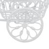 White Metal Tricycle Planter