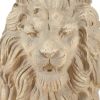 Lion with Shield Garden Statue - Ivory