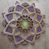 1pc Mandala Wooden Decorative Lamp Yoga Room LED Night Light Multilayered Laser Cut Carved Light Wall Decor For Home Living Room Bedroom Ornament - Pu