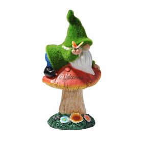 Gnome Night Solar Light Flower Decor Dimming Built-in Photoreceptor System Automatic Garden Decoration Fairy Desk Solar Light - D