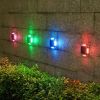 8 LED Solar Wall Light For Outdoor Courtyard Garden; Christmas Party Decoration; LED Lights - Multicolor - 4