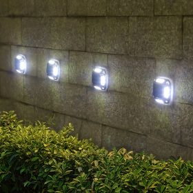 8 LED Solar Wall Light For Outdoor Courtyard Garden; Christmas Party Decoration; LED Lights - White Light - 4