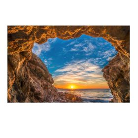 Nature Cave Wall Tapestry Bedroom Hotel Restaurant Decorative Backdrop Beach Landscape Tapestry; 51x70 inch - Default