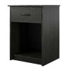 Classic Nightstand with Drawer, Black Oak - Black Oak