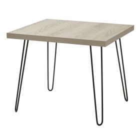 Hairpin Leg Square Side Table - grey