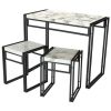 small dining table set - marble