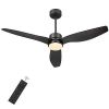 Blade LED Standard Ceiling Fan with Remote Control - Default