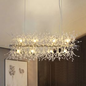 Modern American multi-particle crystal chandelier -12 bulbs -G9 lamp holder - Default