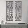 Florian Grey Laser Cut Wood 2-piece Panel Wall Decor Set - as Pic