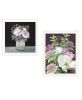 "Lilac & Wild Plum Bouquet" 2-Piece Vignette by House Fenway; Ready to Hang Framed Print; White Frame - as Pic