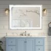 Frameless Rectangular LED Light Bathroom Vanity Mirror - 48*36