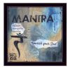 "Yoga Series - Mantra" By Debbie DeWitt; Printed Wall Art; Ready To Hang Framed Poster; Black Frame - as Pic