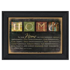 "In Our Home" By Marla Rae; Printed Wall Art; Ready To Hang Framed Poster; Black Frame - as Pic