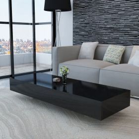 Coffee Table High Gloss Black - Black