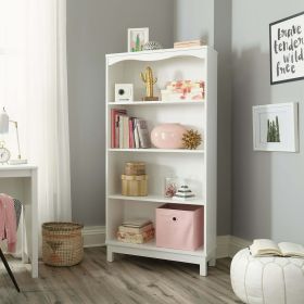 Storybook 4-Shelf Bookcase, Soft White Finish - Soft White