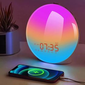 Wake Up Light Sunrise Alarm Clock for Kids; Heavy Sleepers; Bedroom; Sunrise Simulation; Sleep Aid; Dual Alarms; FM Radio; Snooze; Nightlight; Dayligh