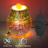 3D Fireworks Glass Wax Warmer Electric Wax Burner  - RGFirework - US