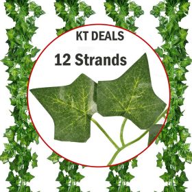 Artificial Ivy Leaf Plants Fake Hanging Garland Plants Vine Home Floral Decor - default