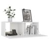 4 Piece TV Cabinet Set White Engineered Wood - White