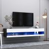 180 Wall Mounted Floating 80 TV Stand with 20 Color LEDs - Default