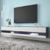 180 Wall Mounted Floating 80 TV Stand with 20 Color LEDs - Default