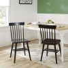 Better Homes & Gardens Gerald Classic Black Wood Dining Chairs, Set of 2 - Black