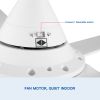 48 In Intergrated LED Ceiling Fan with White ABS Blade - as Pic