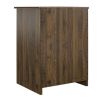 Classic Nightstand with Drawer, Black Oak - Walnut