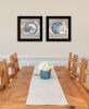 "The Farmhouse Blues Collection" 2-Piece Vignette By Linda Spivey; Ready to Hang Framed Print; Black Frame - as Pic