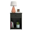 Classic Nightstand with Drawer, Black Oak - Black Oak