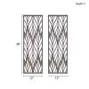 Florian Grey Laser Cut Wood 2-piece Panel Wall Decor Set - as Pic