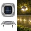 8 LED Solar Wall Light For Outdoor Courtyard Garden; Christmas Party Decoration; LED Lights - Multicolor - 4