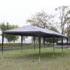 10'x30' Outdoor Party Tent with 8 Removable Sidewalls, Waterproof Canopy Patio Wedding Gazebo, Black - as picture