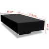 Coffee Table High Gloss Black - Black