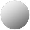 Wall Mirror 27.6" Round Glass - Silver