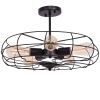 5-Light Vintage Metal Hanging Ceiling Light - as show