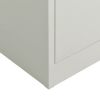 Locker Cabinet Light Gray 35.4"x15.7"x70.9" Steel - Light gray