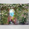 Rose Wall Tapestry Bedroom Oil Painting Tapestry Rental Decorative Wall Tapestry; 29x39 inch - Default