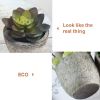 5Pcs Artificial Succulent Cactus Plants; Faux Succulent Cactus Plants with Gray Pots for Home Decor - as picture