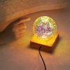 USB 3D Firework Crystals Ball Night Light Plug In Romantic Star LED Night Light Christmas Lights Christmas Home Decorations - 9x9x11.8cm - Love