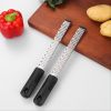 1pc Stainless Steel Lemon Zester & Cheese Grater; Fruit Scraper Planer; Kitchen Gadget - 11.81in*1.25in