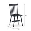 Better Homes & Gardens Gerald Classic Black Wood Dining Chairs, Set of 2 - Black