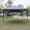 10'x30' Outdoor Party Tent with 8 Removable Sidewalls, Waterproof Canopy Patio Wedding Gazebo, Black - as picture