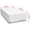 Coffee Table High Gloss White - White