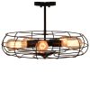 5-Light Vintage Metal Hanging Ceiling Light - as show